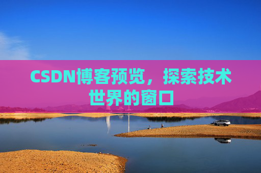 CSDN博客预览,探索技术世界的窗口